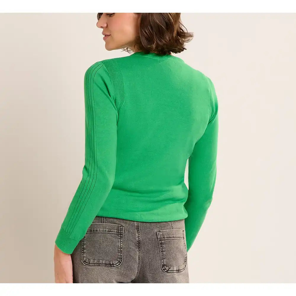 Vertu Fine Knit Jumper - Kelly Green