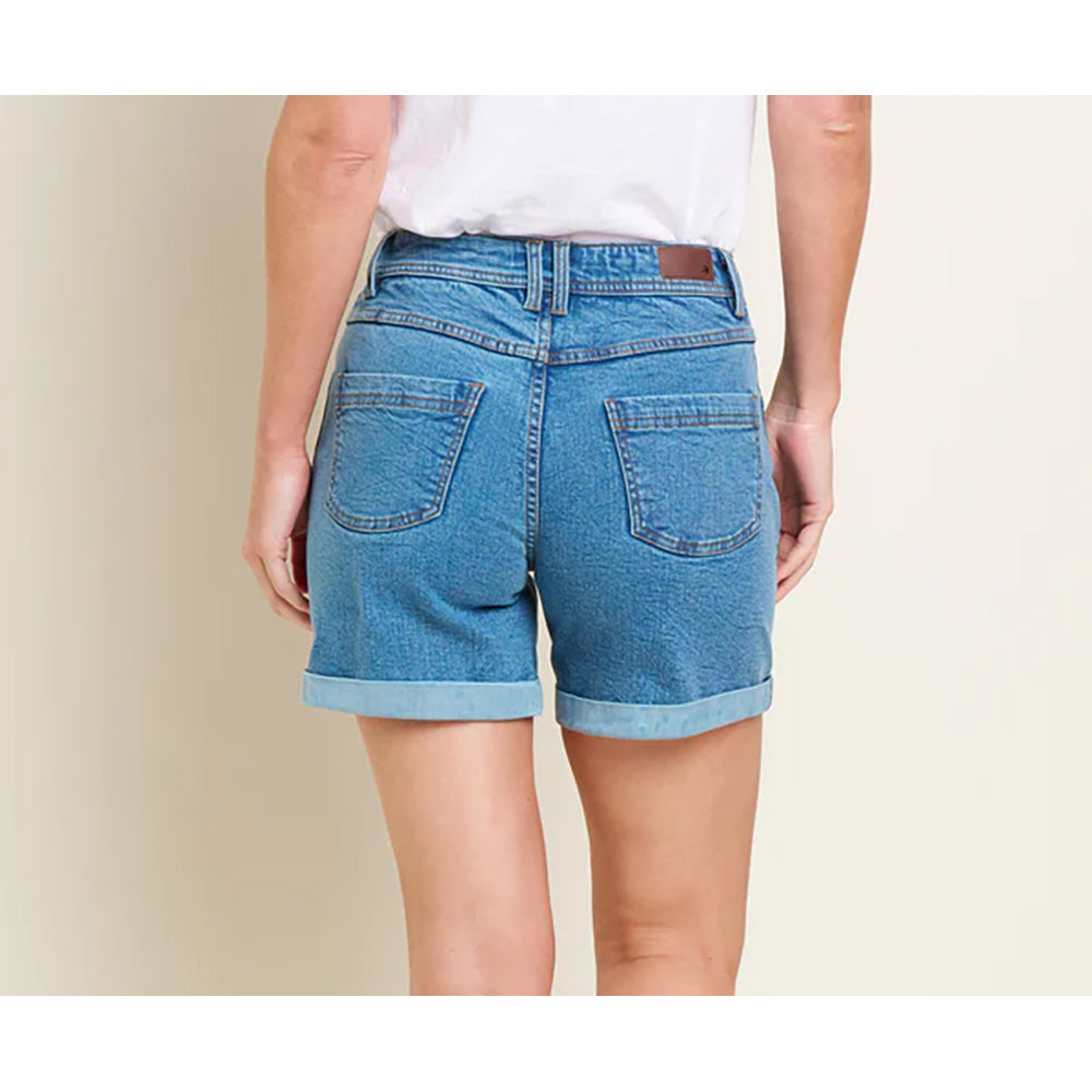 Side Stripe Shorts - Light Denim Blue