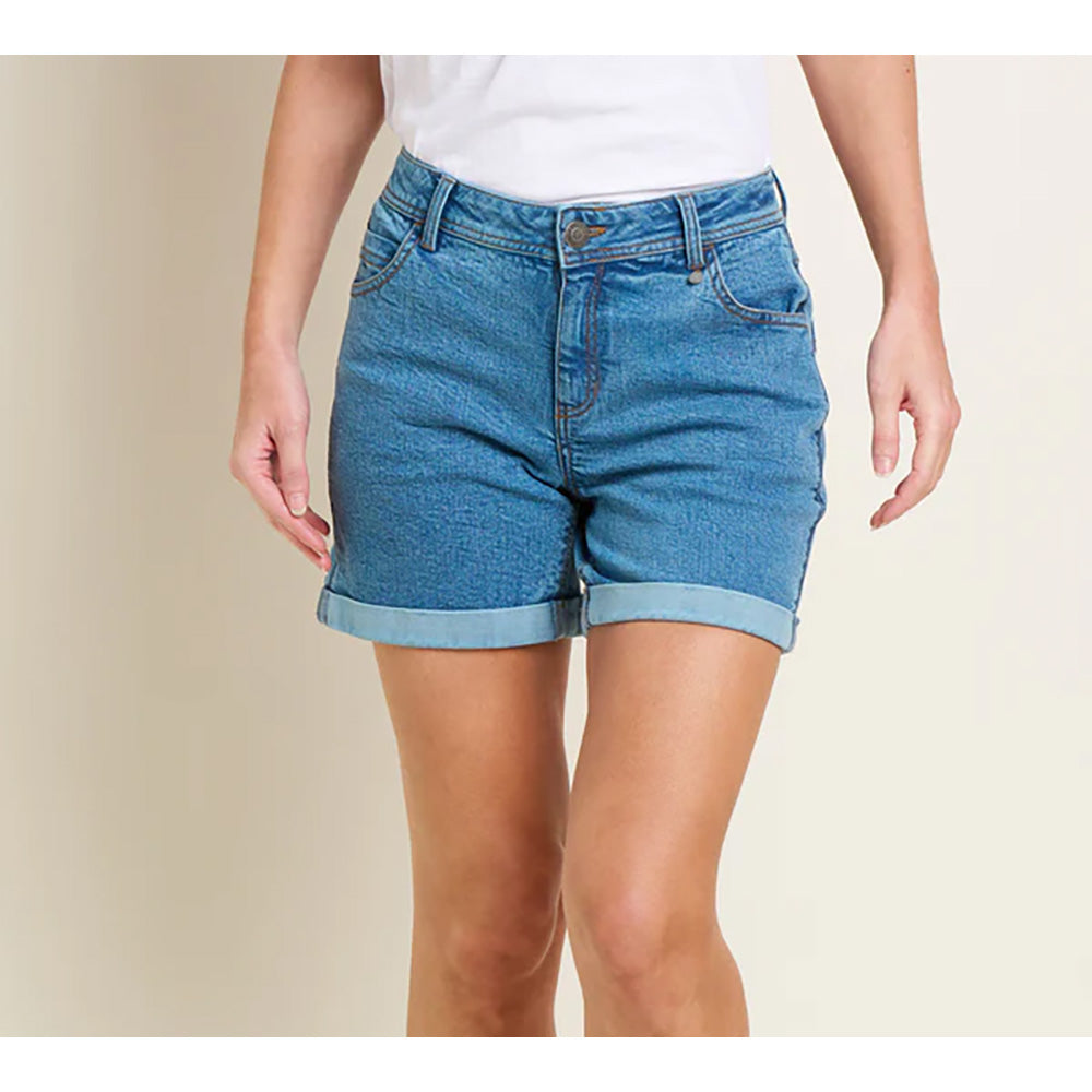 Side Stripe Shorts - Light Denim Blue