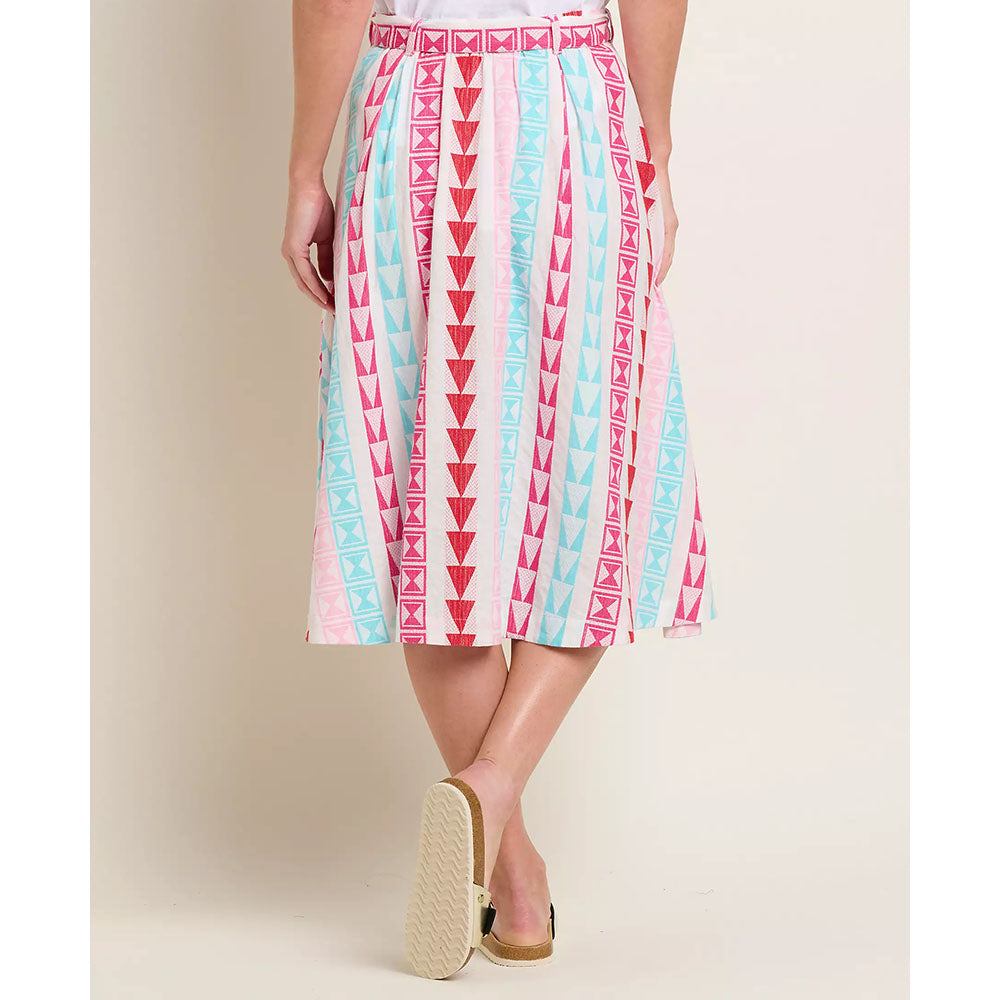 Boho Aztec Inspired Skirt - Pink & Blue