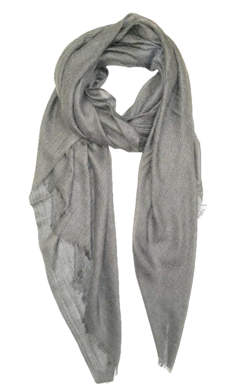 Butterfly Fashion plain grey scarf.