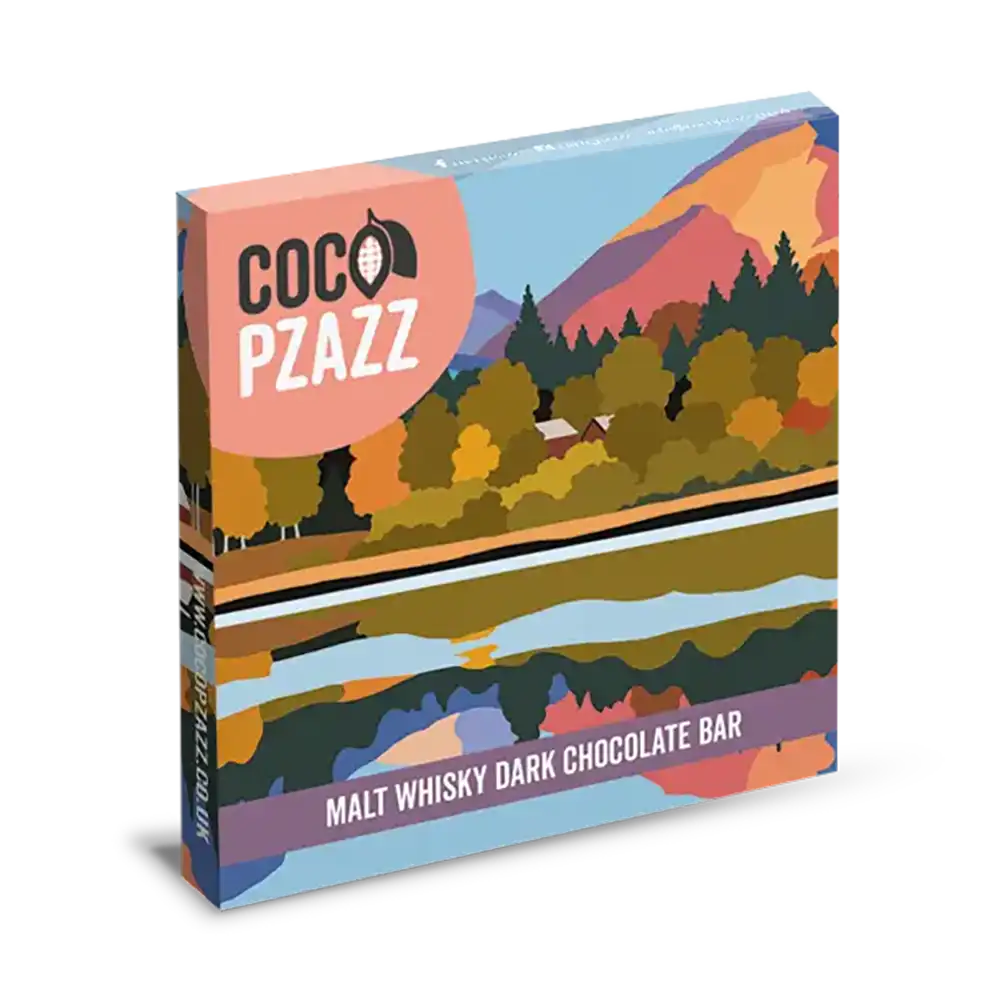 Malt Whisky Dark Chocolate Bar - Sue Scott's 'Derwentwater'
