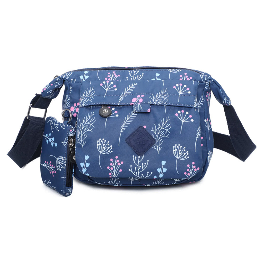 Small Messenger Bag - Blue Dandelion