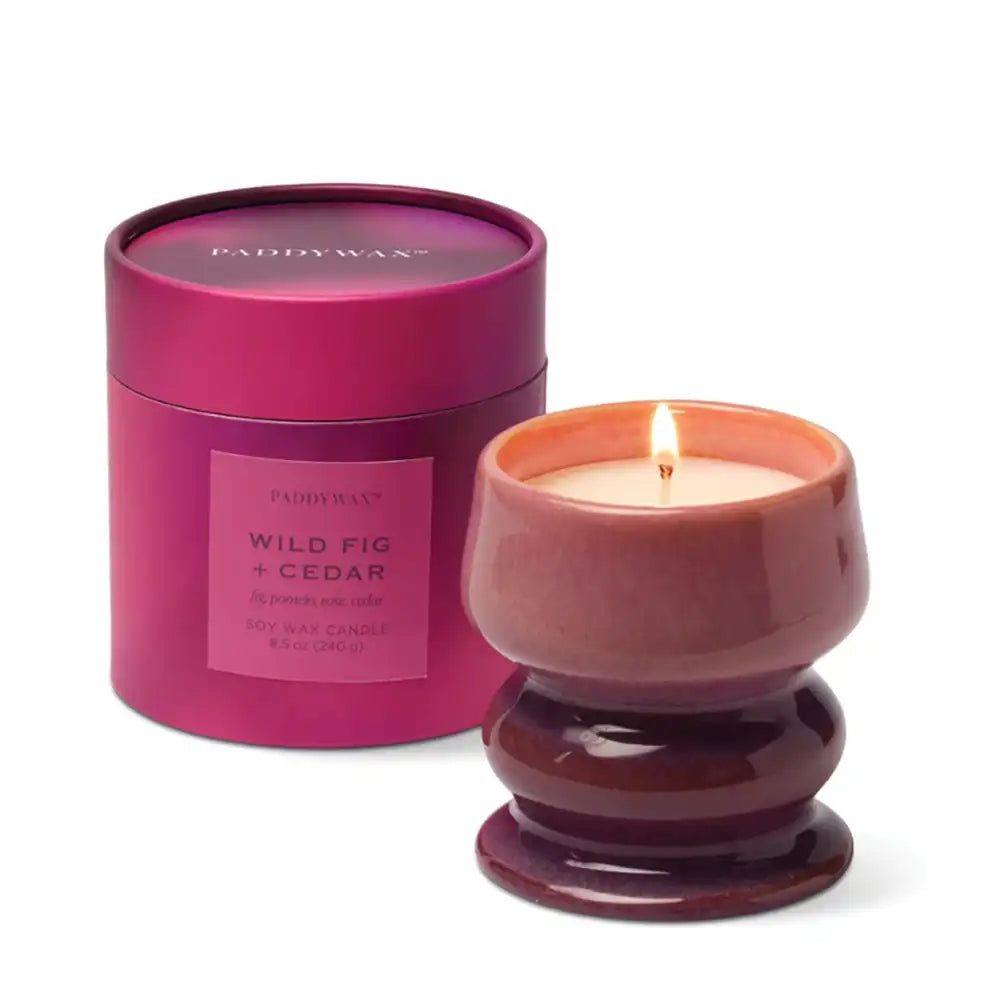 Ceramic Candle - Wild Fig & Cedar