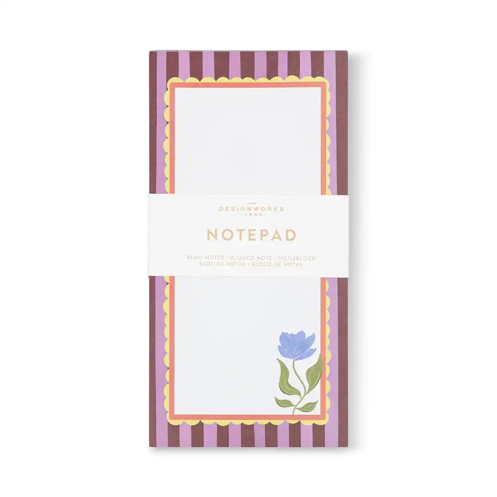 Purple framed list pad