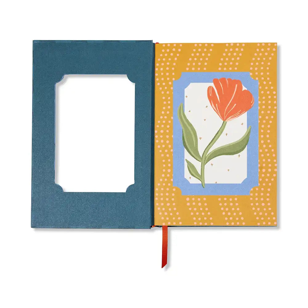 Framed Floral Notebook - Poppy