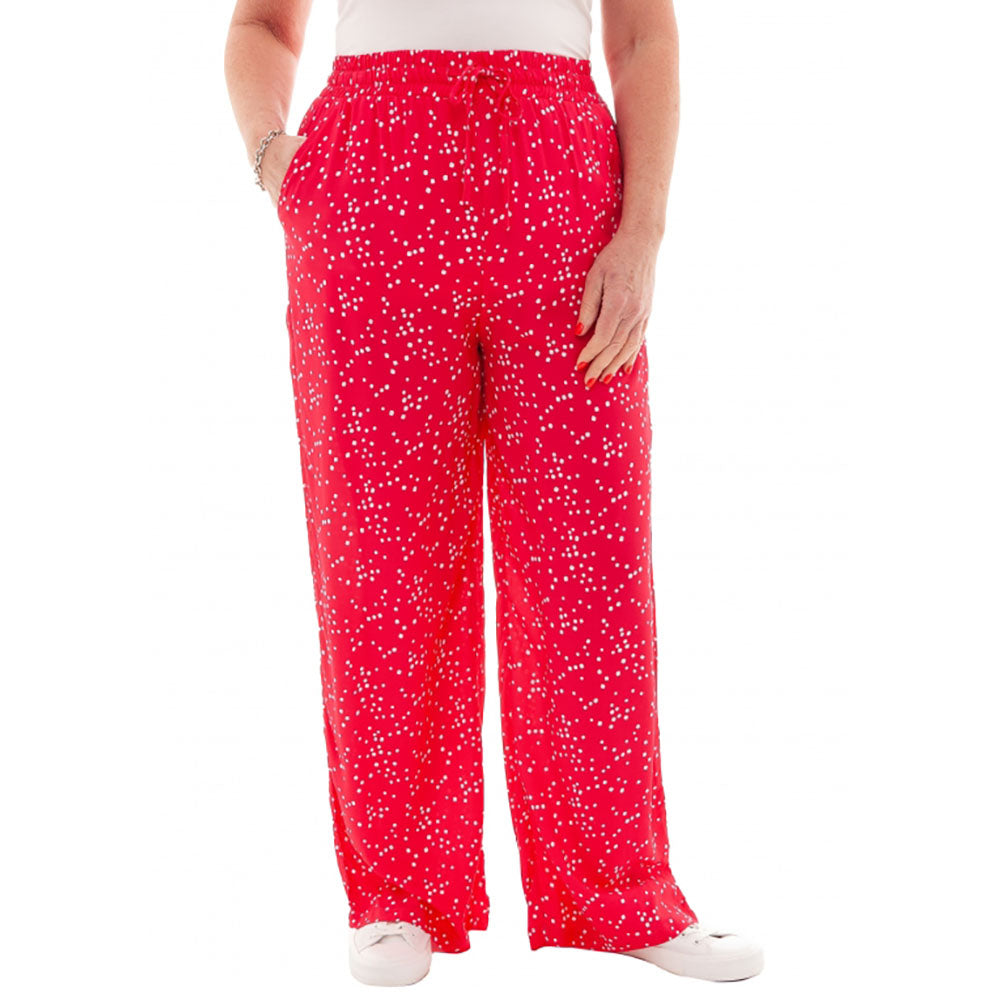 Spotty Palazzo Trousers in Pink