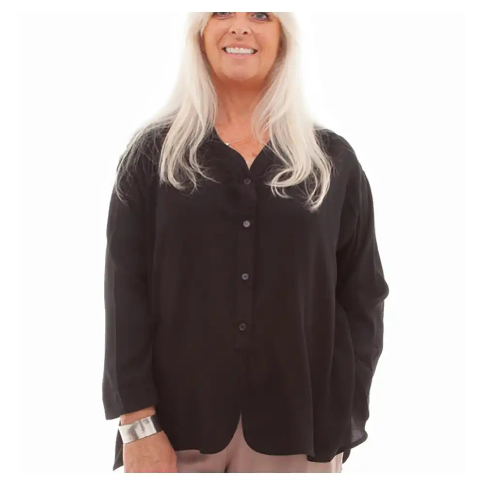 Viscose Twill Button Fastening Blouse