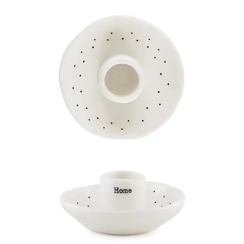 White ceramic holder with small bowl on a white background