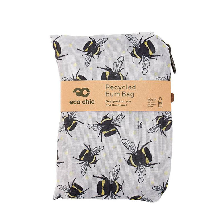 Eco Chic Grey Bee Bum Bag