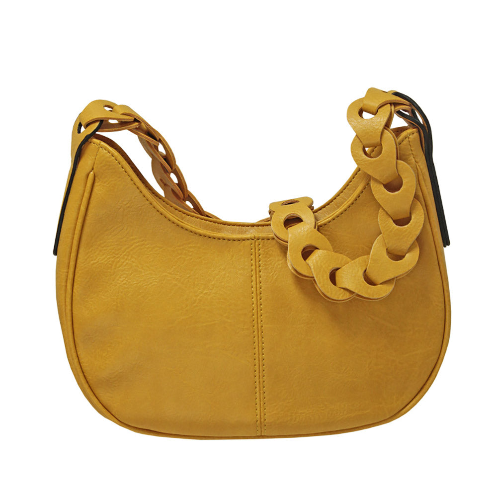 Envy Scoop Shoulder Link Bag - Mustard