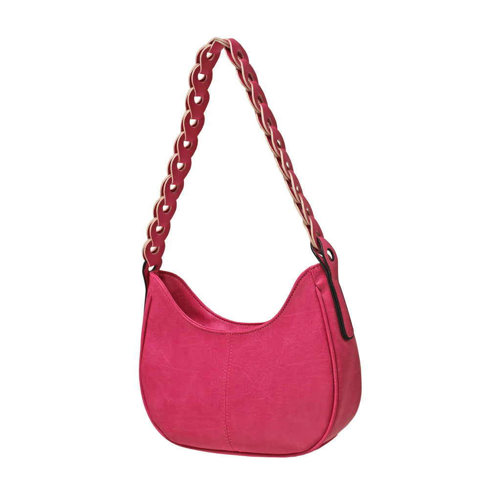 Envy Scoop Shoulder Link Bag - Pink