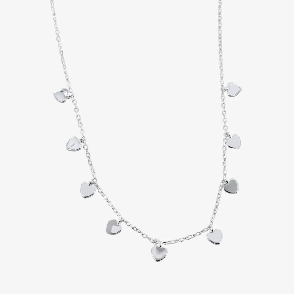 Heart Shaker Silver Necklace