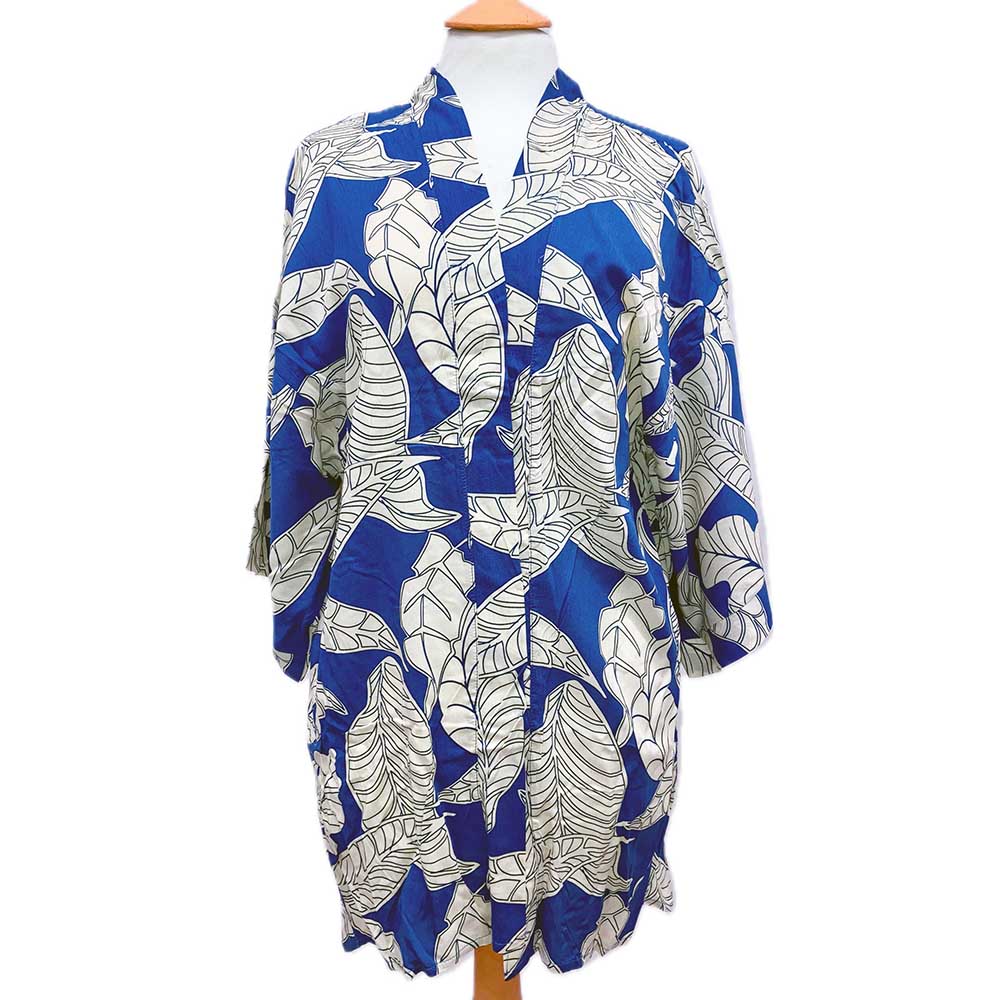 Blue & White Floral Kimono