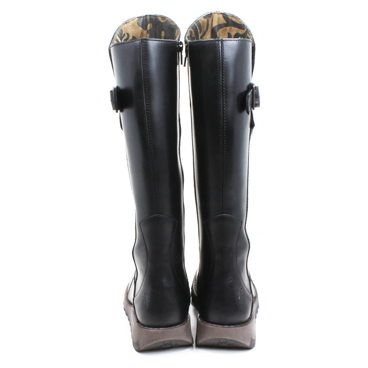 Fly London Mol Knee High Boots in Black