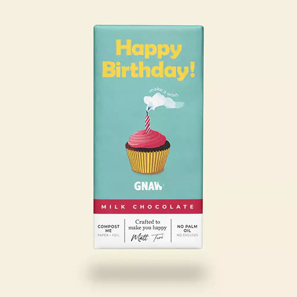 Pale Blue packaging features a saying of 'Happy Birthday (Make a wish)'.