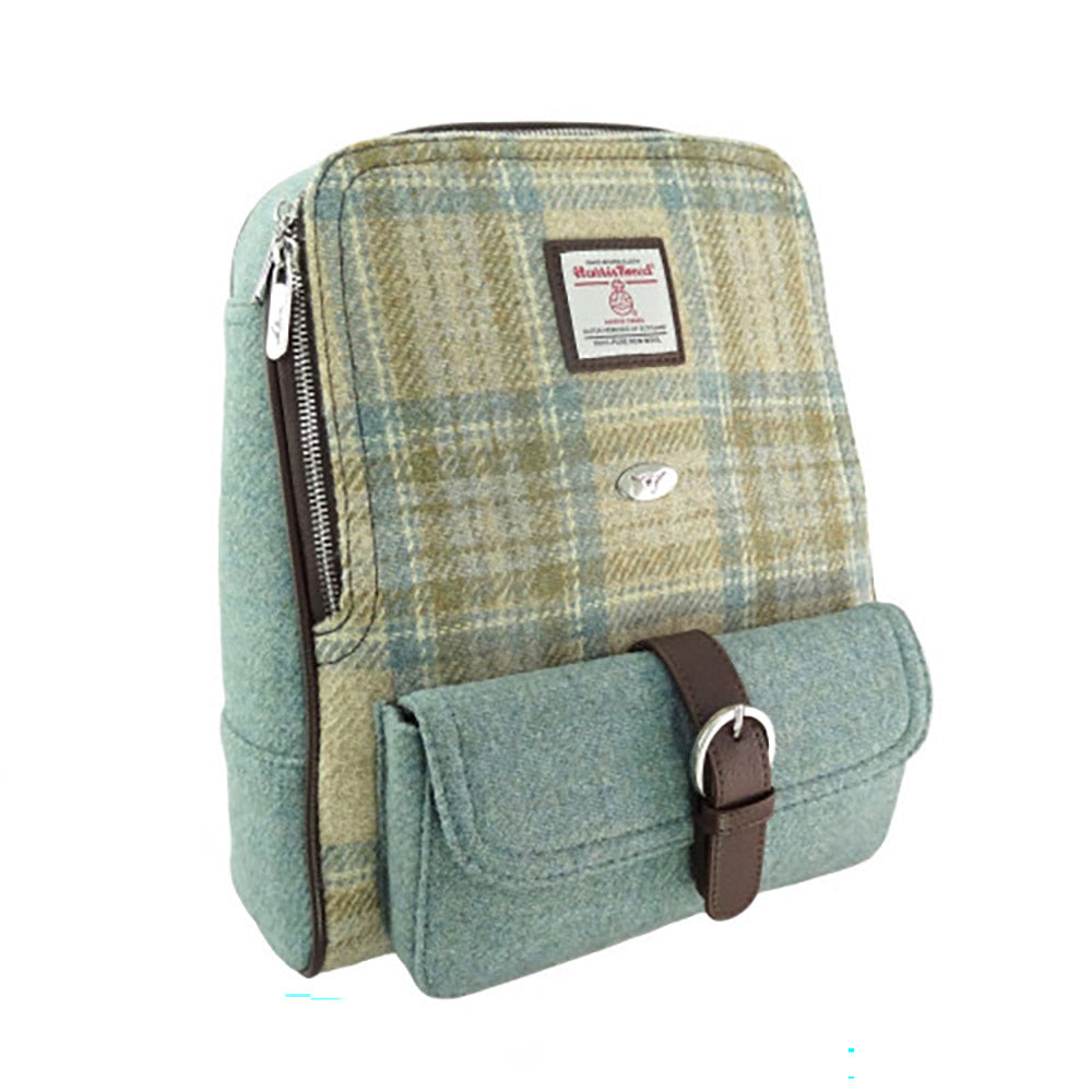 Glen Appin Naver Backpack in Green Check
