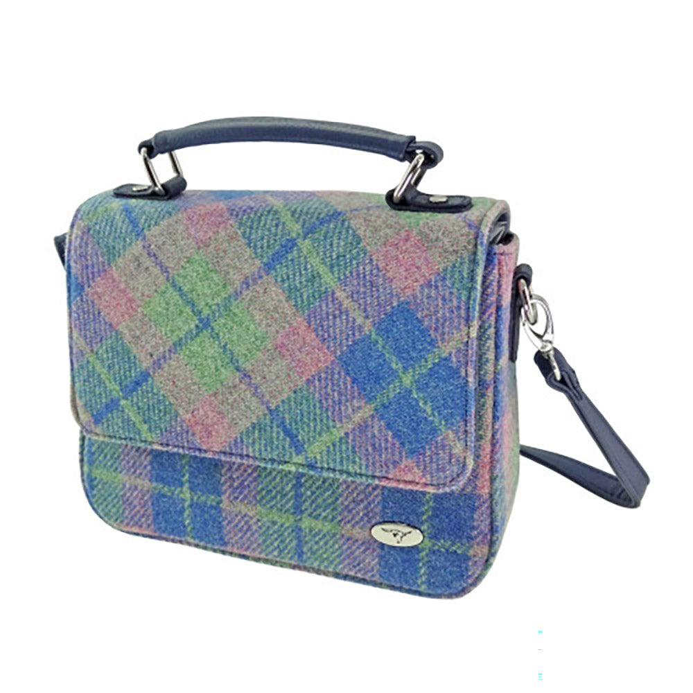 Glen Appin Thurso Bag in Soft Blue and Pink
