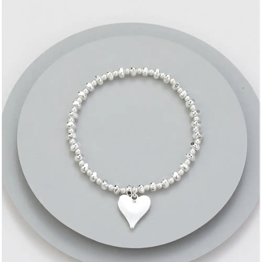 Elastic Charm Bracelet - Silver Star