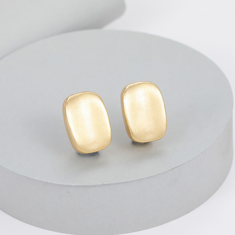 Gracee Brushed Gold Clip On Earrings