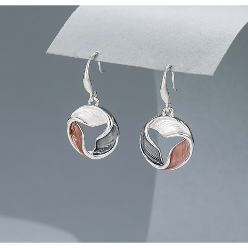 Gracee Mix Metal Swirled Earrings