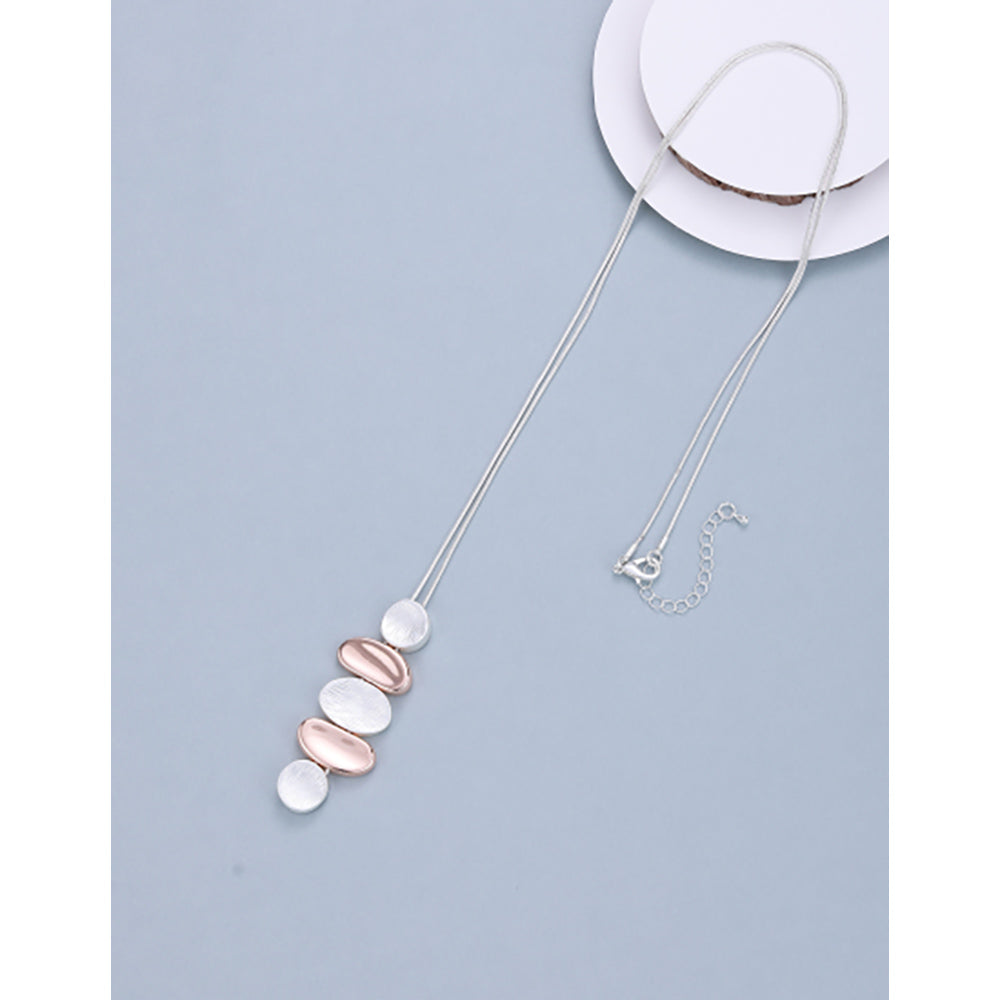 Gracee Pebble Pendant Long Necklace