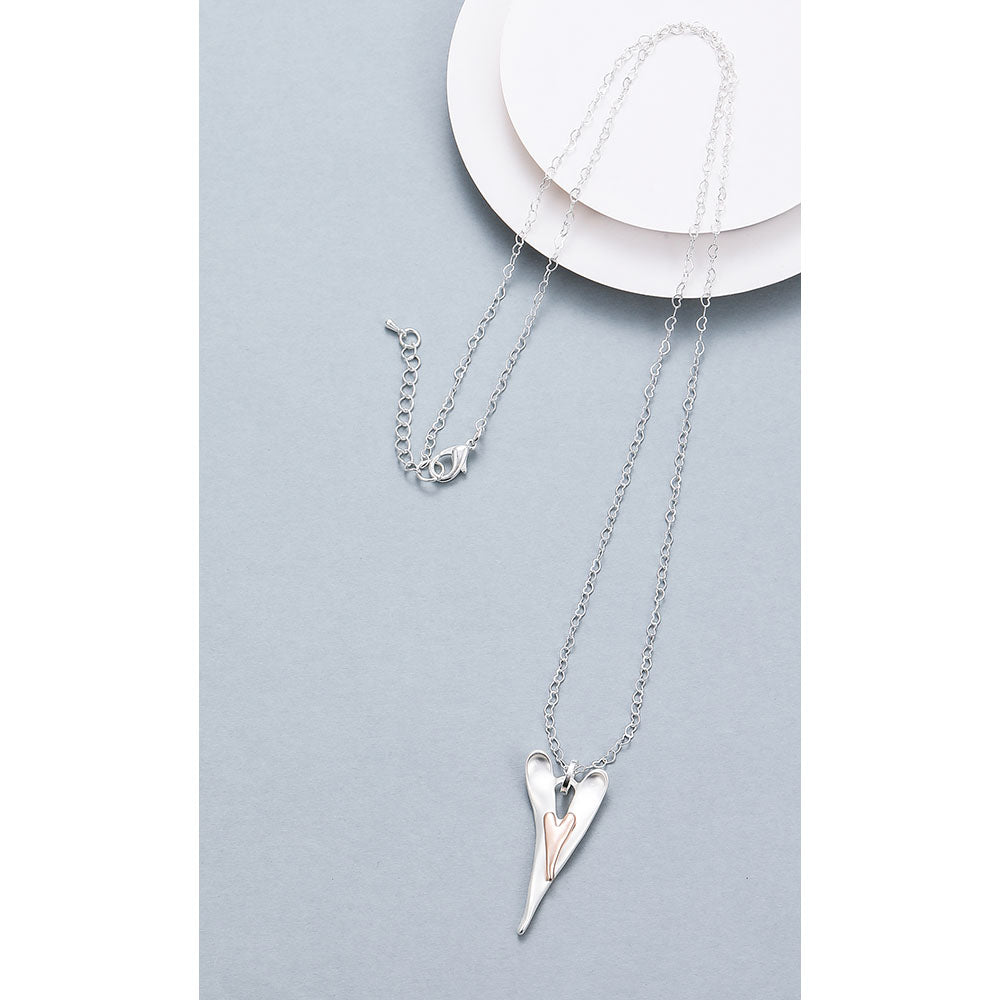 Gracee Long Naive Heart Necklace