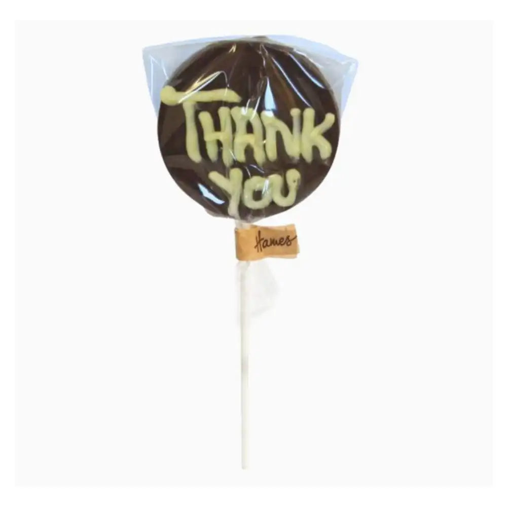 Milk Chocolate Lollipop - Thank You