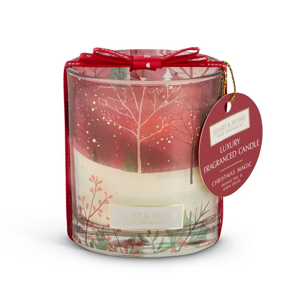 Scenic Glass Candle - Christmas Magic & Orange