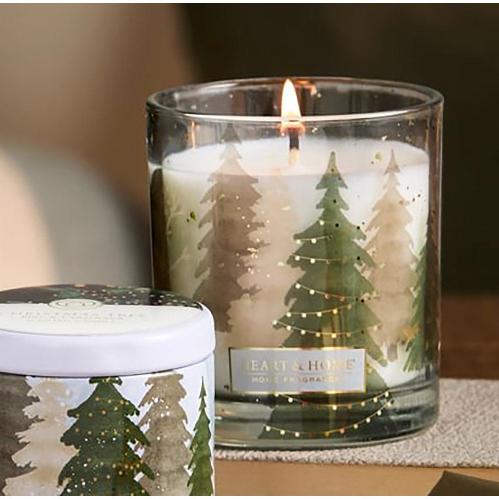 Scenic Glass Candle - Christmas Pine & Cedarwood