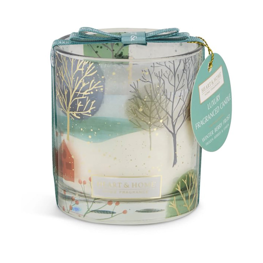 Scenic Glass Candle - Winter Berry Frost