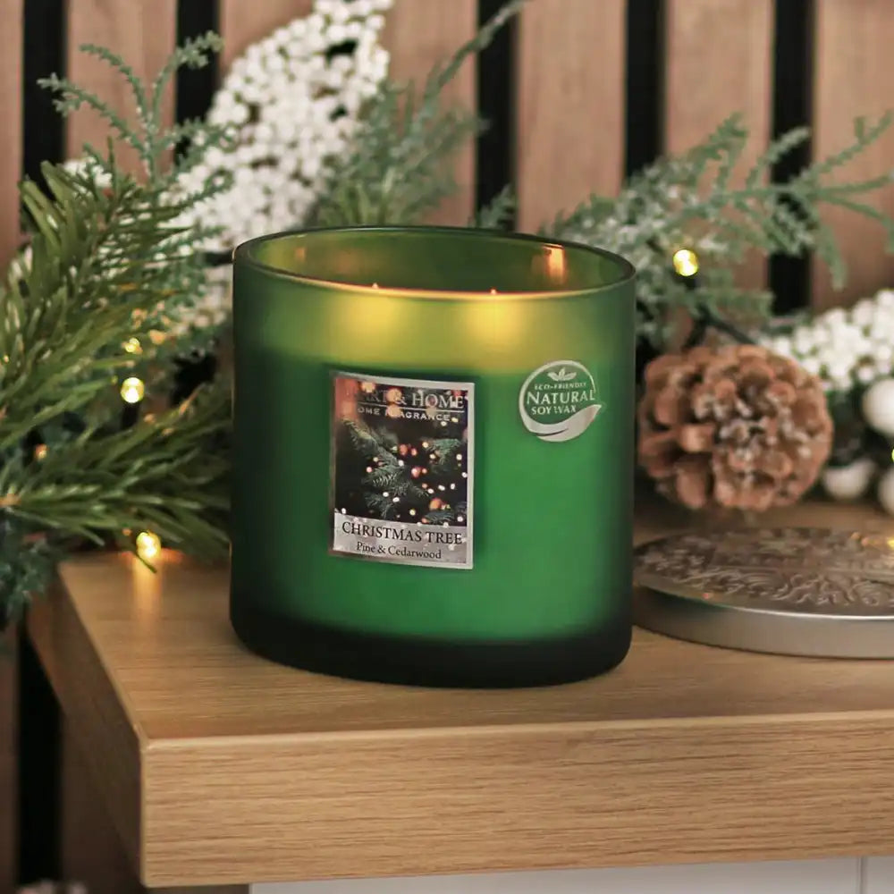 Twin Wick Soy Candle - Christmas Tree