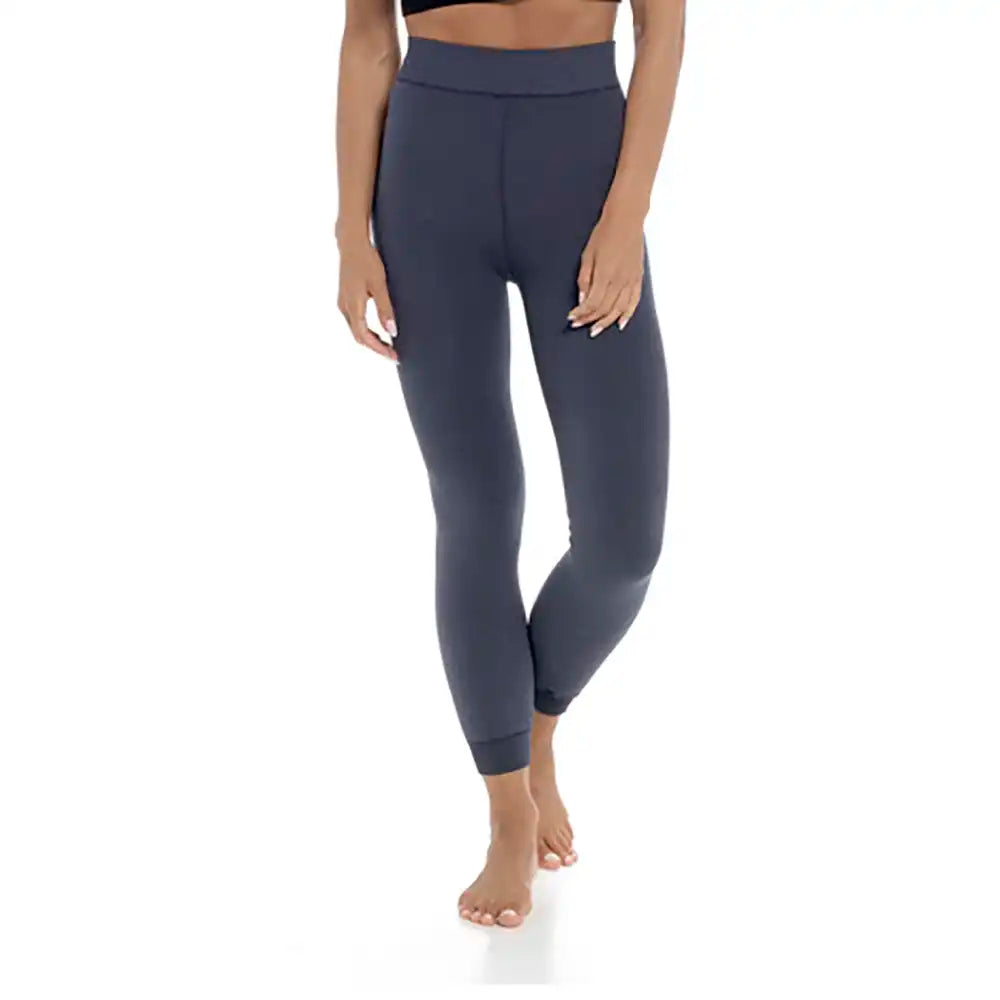 Thermal Velvet Plush Leggings - Slate Blue