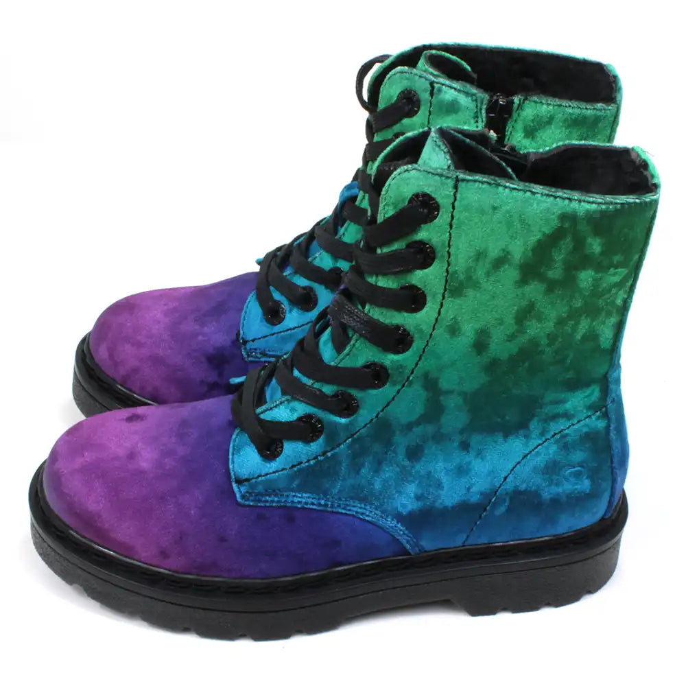 Colour Crush Velour Urban Boots