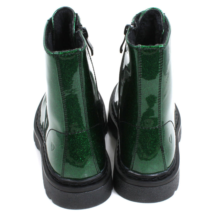 Heavenly Feet Justina2 Emerald Glitter Boots