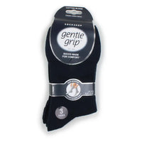 3 pack of navy blue Gentle Grip socks