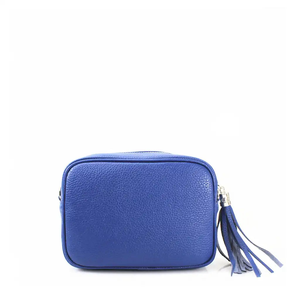 Leather Tassel Bag - Royal Blue