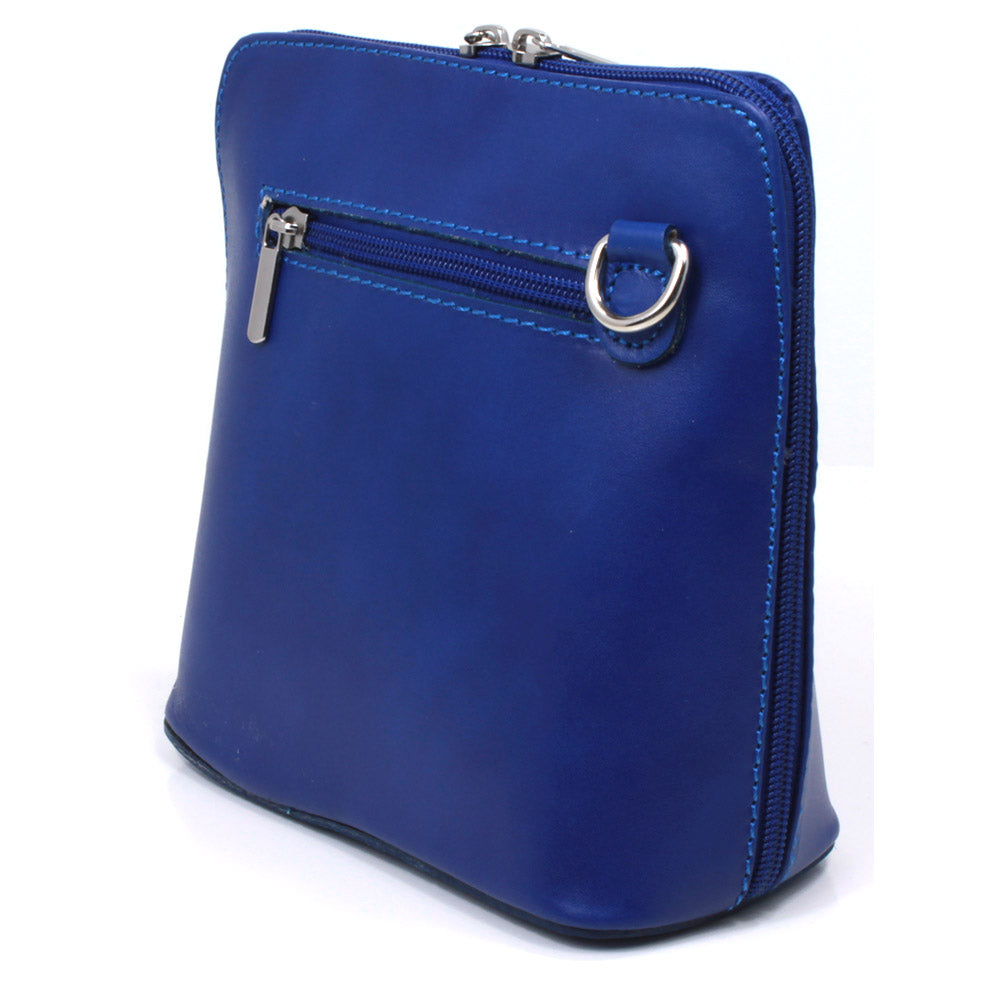 Leather Small Cross Body Bag in Royal Blue