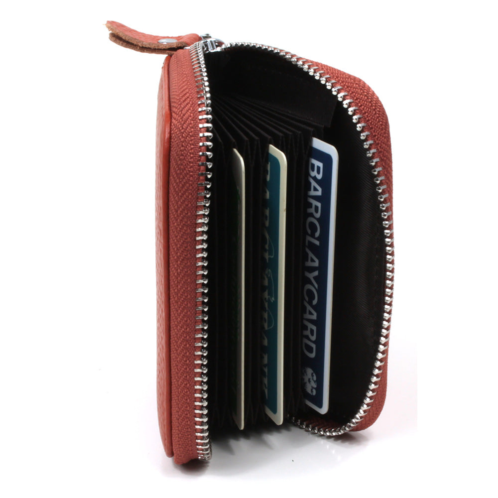 Landscape Leather Card Wallet - Tan