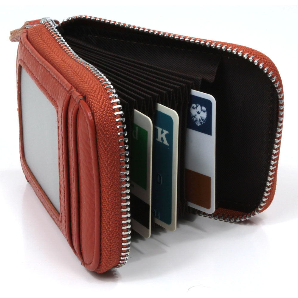 Portrait Leather Card Wallet - Tan