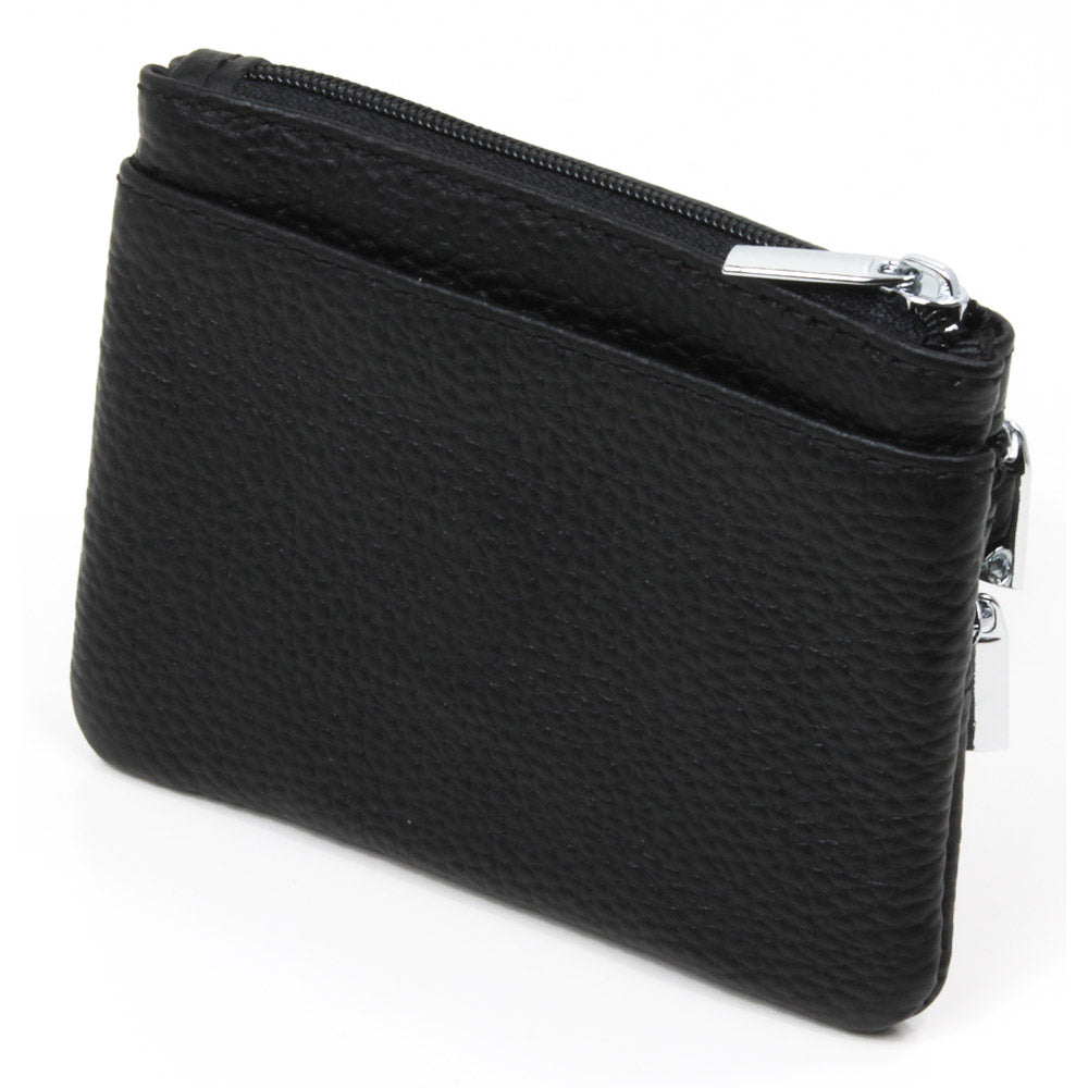 Black zip purse best sale