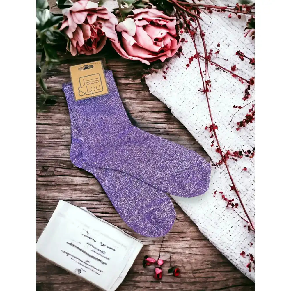 Lurex Sparkle Socks