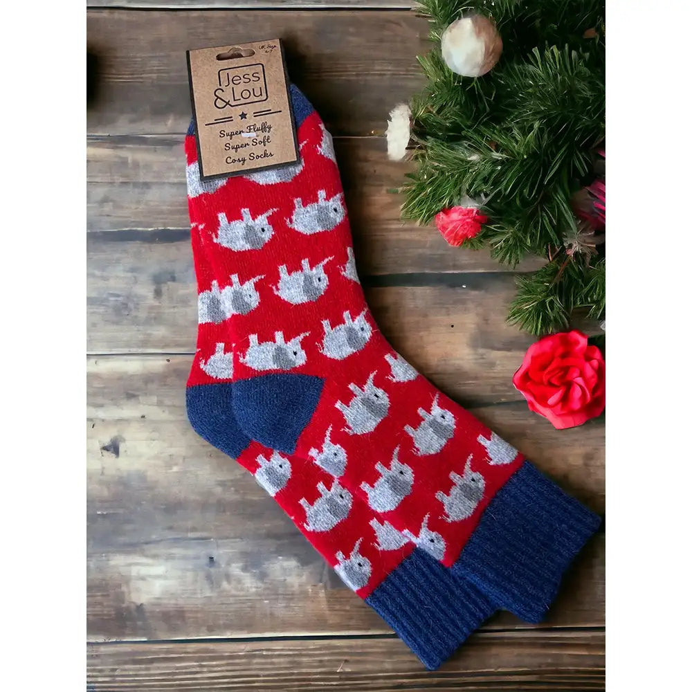 Exquisite Elephant Socks - Red