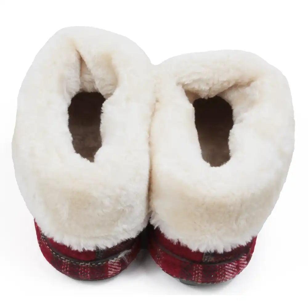 Glenroyal Festive Red Tartan Slippers