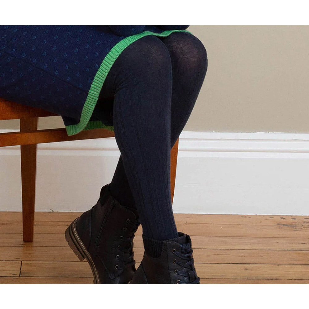 Kite navy blue tights.