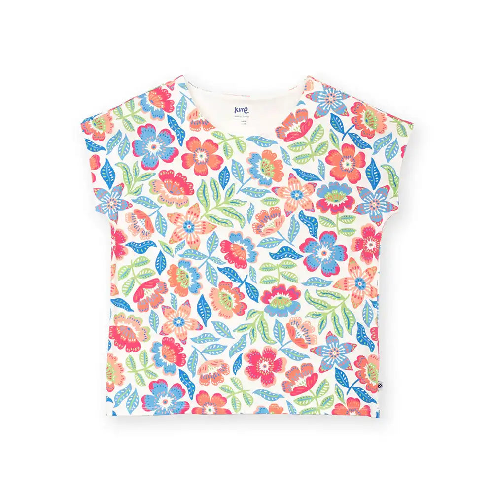 Floral patterned shirt on a white background