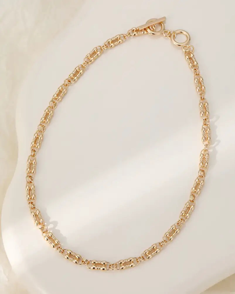 Double Bar Chain in Gold
