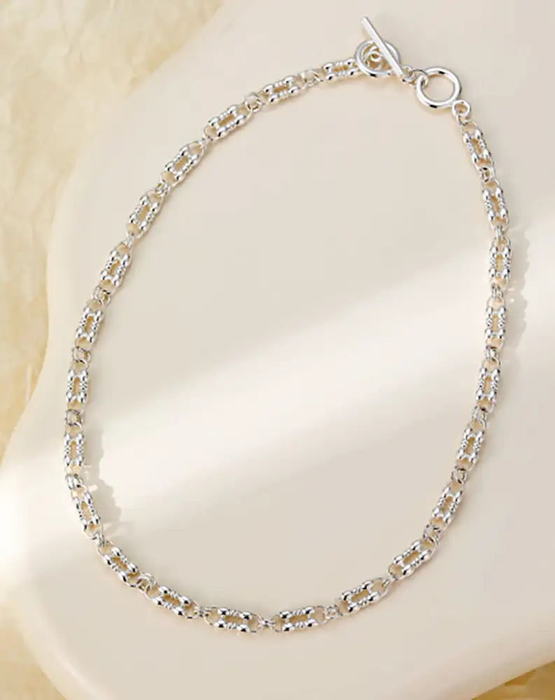 Double Bar Chain in SIlver