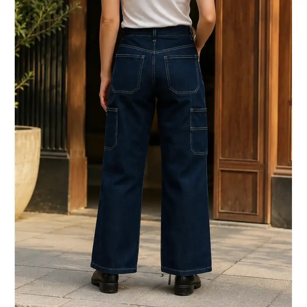 Carpenter Style Jeans - Dark Denim