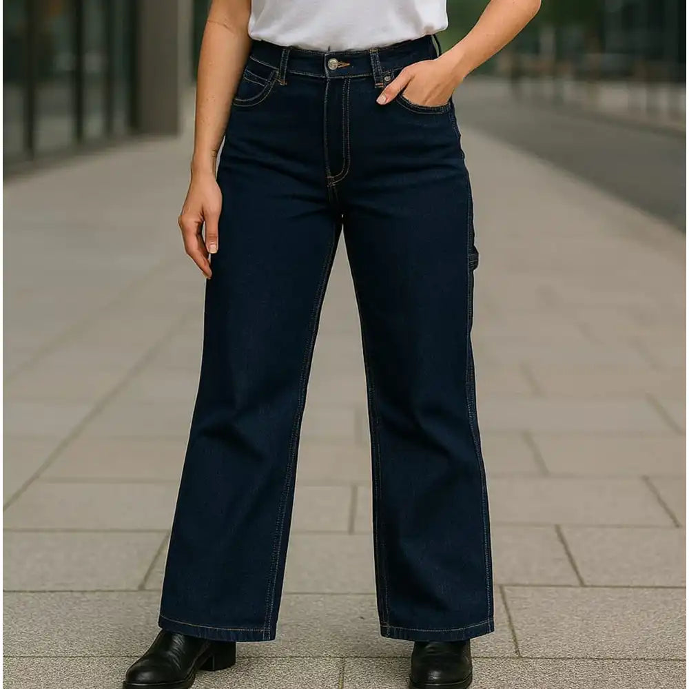 Carpenter Style Jeans - Dark Denim